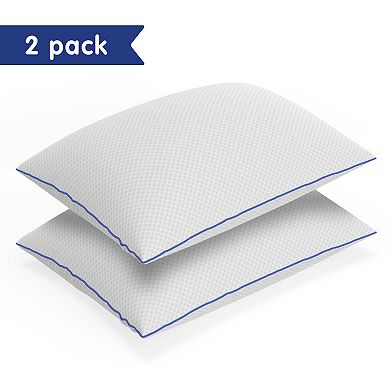 Vibe 2-Pack Cooling Gel-Infused Shredded Memory Foam Pillow Set