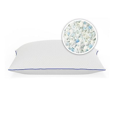 Vibe 2-Pack Cooling Gel-Infused Shredded Memory Foam Pillow Set