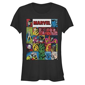 Juniors' Marvel Vintage Heroes Graphic Tee