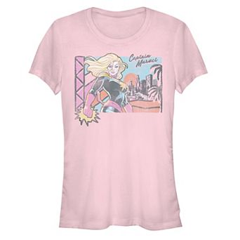 Juniors' Captain Marvel LA Hero Graphic Tee