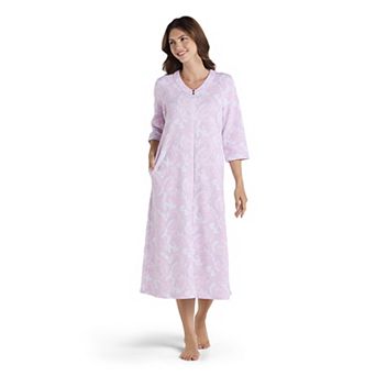 Women's Miss Elaine Essentials Quilt-In-Knit Long Robe