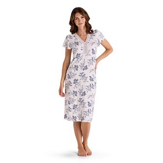 Women's Miss Elaine Essentials Micro Velvet Long Nightgown