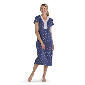 Women's Miss Elaine Essentials Micro Velvet Long Nightgown