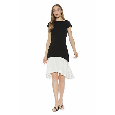 Women's ALEXIA ADMOR Renata Cap Sleeve Dropped Waist Flared Dress