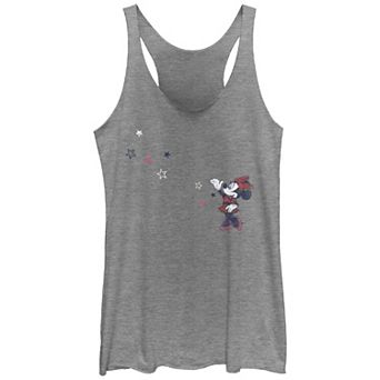 Disney's Minnie Mouse American Stars Tri-Blend Juniors' Racerback Graphic Tank Top