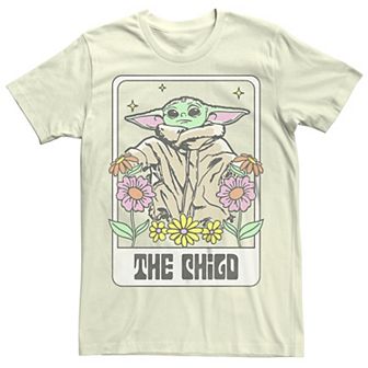 Juniors' The Mandalorian The Child Card Boyfriend Graphic Tee