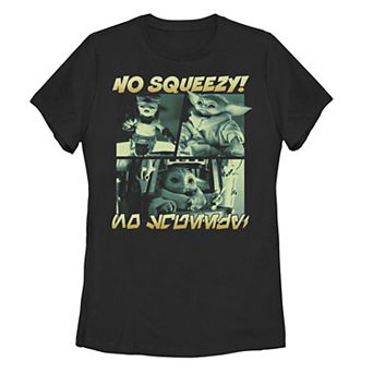 Juniors' The Mandalorian No Squeezy Graphic Tee
