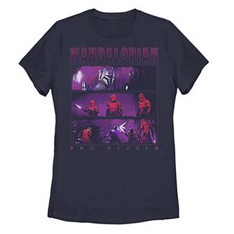 Juniors' The Mandalorian Figtht Graphic Tee