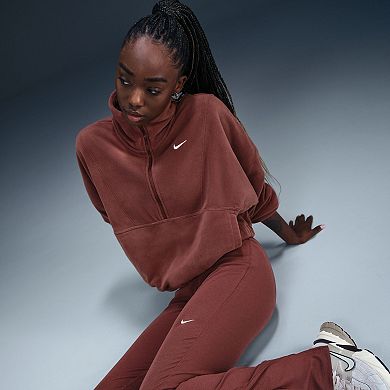 Women's Nike One Therma-FIT Oversized 1/2-Zip Fleece Top