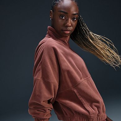 Women's Nike One Therma-FIT Oversized 1/2-Zip Fleece Top