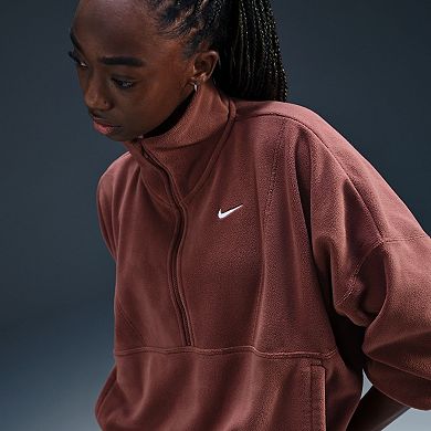 Women's Nike One Therma-FIT Oversized 1/2-Zip Fleece Top