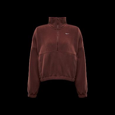 Women's Nike One Therma-FIT Oversized 1/2-Zip Fleece Top