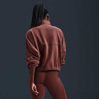 Women's Nike One Therma-FIT Oversized 1/2-Zip Fleece Top