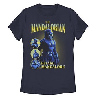 Juniors' The Mandalorian Retake Mandalore Graphic Tee