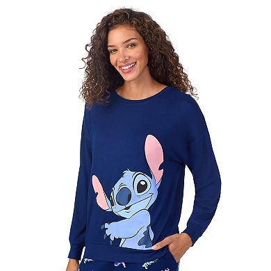 Disney's Lilo & Stitch Women's Long Sleeve Pajama Top & Banded Bottom Pajama Pants Sleep Set
