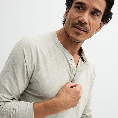 Men's FLX Long Sleeve Luxury Soft Wander Henley
