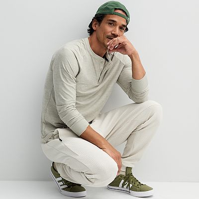 Men's FLX Long Sleeve Luxury Soft Wander Henley