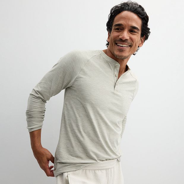 Men's FLX Long Sleeve Luxury Soft Wander Henley