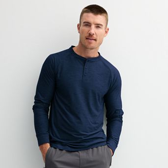 Men's FLX Long Sleeve Luxury Soft Wander Henley