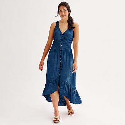 Women s Rewind Textured Hi Low Skater Dress