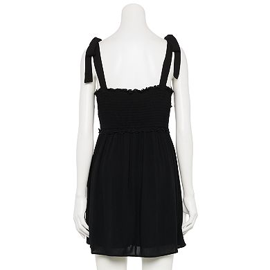 Juniors' Liberty Love Tie Shoulder Dress