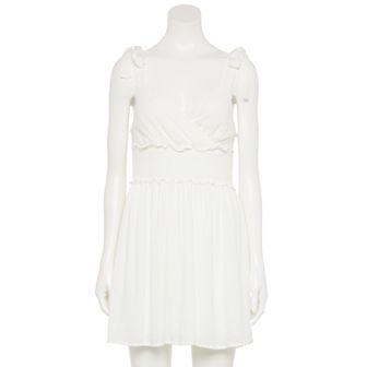 Juniors' Liberty Love Tie Shoulder Dress