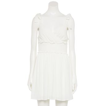 Juniors' Liberty Love Tie Shoulder Dress