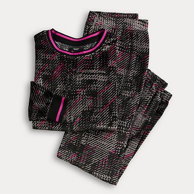 Women's Simply Vera Vera Wang Long Sleeve Pajama Top & Pajama Bottoms Set