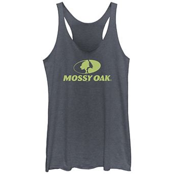 Juniors' Mossy Oak Logo Tri-Blend Racerback Graphic Tank Top