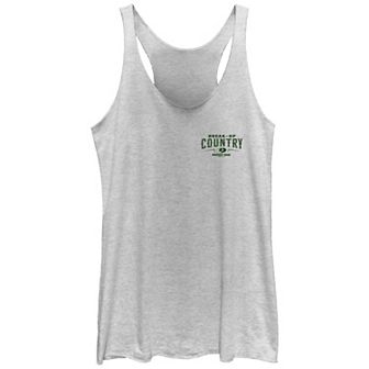 Juniors' Mossy Oak Break-Up Country Tri-Blend Racerback Graphic Tank Top