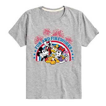Disney's Mickey Mouse & Friends Boys 8-20 Fun and Fireworks Graphic Tee