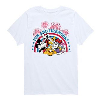 Disney's Mickey Mouse & Friends Boys 8-20 Fun and Fireworks Graphic Tee