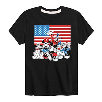 Disney's Mickey Mouse & Friends Boys 8-20 Flag Graphic Tee