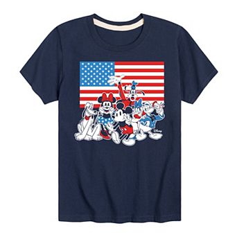 Disney's Mickey Mouse & Friends Boys 8-20 Flag Graphic Tee