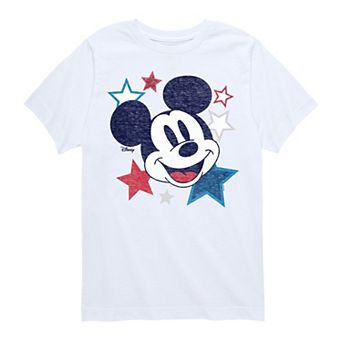 Disney's Mickey Mouse Boys 8-20 USA Stars Graphic Tee