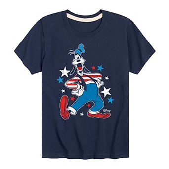 Disney's Mickey Mouse & Friends Goofy Boys 8-20 Americana Graphic Tee