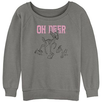 Disney's Bambi Oh Deer Juniors' Graphic Slouchy Terry