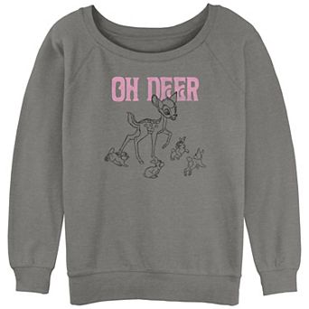 Disney's Bambi Oh Deer Juniors' Graphic Slouchy Terry