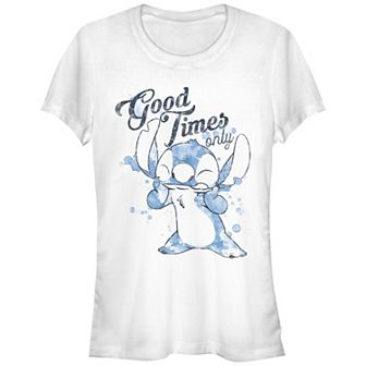 Disney's Lilo & Stitch Good Times Only Stitch Juniors' Graphic Tee