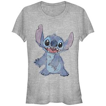 Disney's Lilo & Stitch Chalk Draw Stitch Juniors' Graphic Tee
