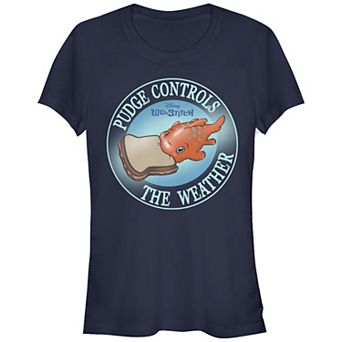 Disney's Lilo & Stitch Pudge Controls The Weather Juniors' Graphic Tee