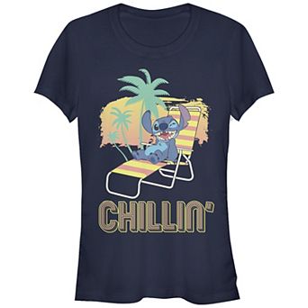 Disney's Lilo & Stitch Chillin' Stitch Juniors' Graphic Tee