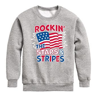Boys 8-20 Rockin' The Stars & Stripes Fleece Sweatshirt