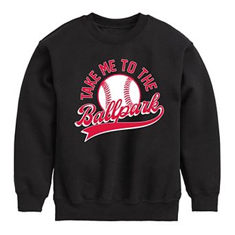 Boys 8-20 Take Me To The Ballpark Fleece Sweatshirt