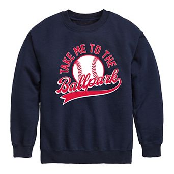 Boys 8-20 Take Me To The Ballpark Fleece Sweatshirt