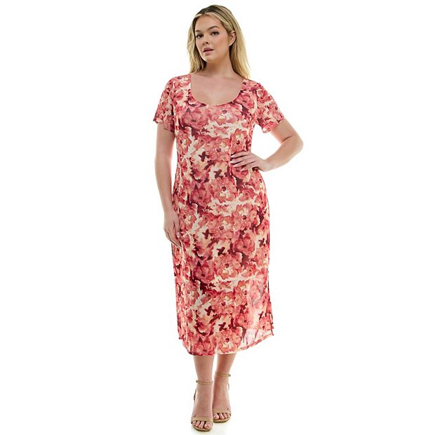 Midi Dress Wish Red Dress Lulus Dress One Wish Red Lace Midi Dress Size XS