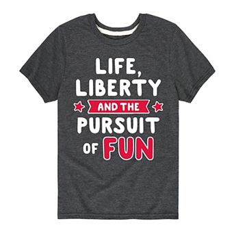 Boys 8-20 Life Liberty & The Pursuit Of Fun Graphic Tee