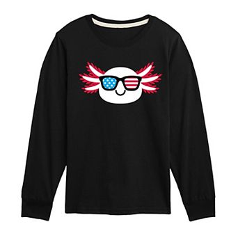Boys 8-20 American Sunglasses Axolotl Long Sleeve Graphic Tee