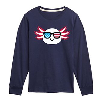 Boys 8-20 American Sunglasses Axolotl Long Sleeve Graphic Tee
