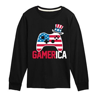 Boys 8-20 Gamerica Long Sleeve Long Sleeve Graphic Tee